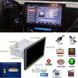 10.1 1 DIN Car Android 7.1 Stereo Radio Player WIFI GPS Navigation Touch Screen