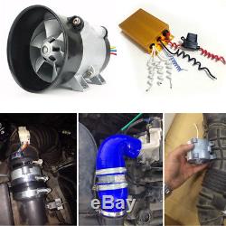 12V 16.5A Auto Car Power Turbine Booster Turbo Charger Fuel Saver with Controller