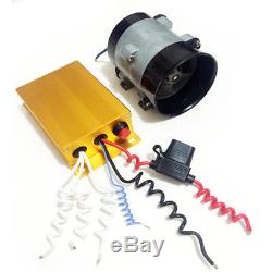 12V 16.5A Auto Car Power Turbine Booster Turbo Charger Fuel Saver with Controller