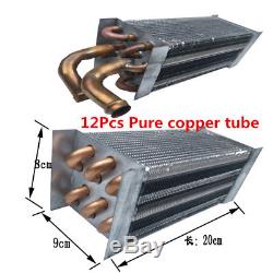 12V Universal Copper Underdash Compact Vehicle Car Heater Heat+Speed Switch Grey