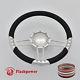 14 Billet Aluminum 9 Hole Steering Wheel Kit With Horn Button & Adapter
