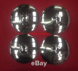1949 1950 Ford Shoebox Stainless Hubcaps Set of Four NEW