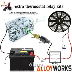 1949-53 4Row Radiator shroud 120W FAN&RELAY For Ford Country Squire 3.5 4.2 3.7L