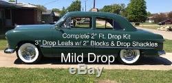 1949-53 Ford Car Complete Front 2 Drop Kit