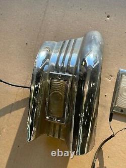 1950 Ford Right and Left PARK LIGHT HOUSING OEM RH LH Grille Extensions Steel