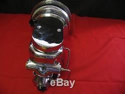 1952-1972 Ford Truck 8 Chrome Power Booster, Flat Top Master & Valve, Disc Drum