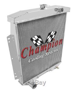 1954-1956 Ford Country Squire Aluminum 3 Row Champion Radiator