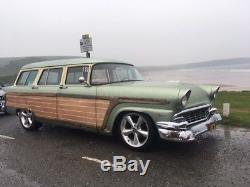 1955 ford country squire american wagon v8 hotrod auto woodie woody barnfind vw