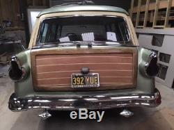 1955 ford country squire american wagon v8 hotrod auto woodie woody barnfind vw
