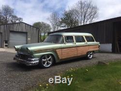 1955 ford country squire station wagon v8 hotrod auto woodie woody barnfind vw