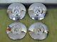 1956 Ford Dog Dish Hubcaps 10 1/2 Set Of 4 Hub Caps 56 White