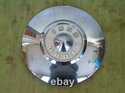 1956 Ford Dog Dish Hubcaps 10 1/2 Set of 4 Hub Caps 56 White