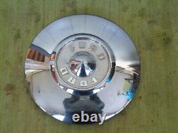 1956 Ford Dog Dish Hubcaps 10 1/2 Set of 4 Hub Caps 56 White