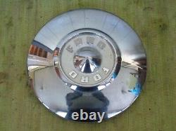 1956 Ford Dog Dish Hubcaps 10 1/2 Set of 4 Hub Caps 56 White