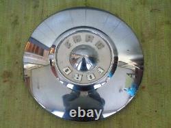 1956 Ford Dog Dish Hubcaps 10 1/2 Set of 4 Hub Caps 56 White