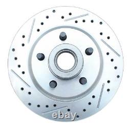 1957-64 FORD Galaxie Ford Cars Disc Brake Kit Drilled Rotors Chrome Booster Kit
