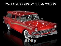1957 Ford Country Squire Wagon NEW Metal Sign 24x30 USA STEEL XL Size 7 lb