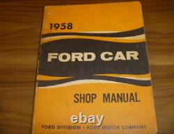 1958 Ford Country Squire Shop Service Repair Manual