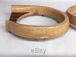 1961 FORD COUNTRY SQUIRE WAGON WOOD GRAIN TAIL LIGHT BEZELS TRIM Rings