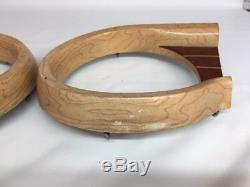 1961 FORD COUNTRY SQUIRE WAGON WOOD GRAIN TAIL LIGHT BEZELS TRIM Rings