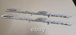 1963 Ford Country Squire Fender Emblems Badges Chrome Trim Moldings Scripts