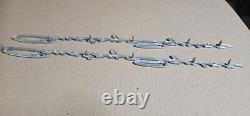 1963 Ford Country Squire Fender Emblems Badges Chrome Trim Moldings Scripts