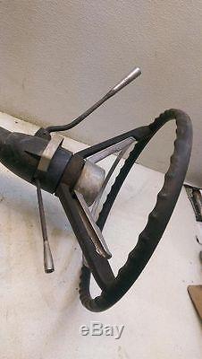 1964 FORD COUNTRY SQUIRE STEERING COULMN ASSY. WithSTEERING WHEEL & HORN RING