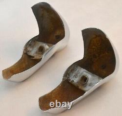 1964 Ford Galaxie Rear Bumper Guards Set, Rare OEM Accessory Pair with Rubber