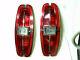 1966 Ford Pair Of Country Sedan Squire Station Wagon Tail Light Lens / Housings