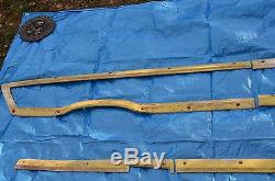 1966 ford country squire wood grain side molding complete set driver side left