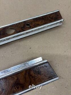 1968 Ford Galaxie Ltd Country Squire Dashboard Woodgrain Trim Set Lower Chrome