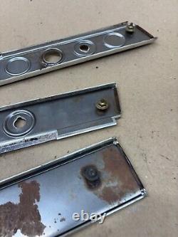 1968 Ford Galaxie Ltd Country Squire Dashboard Woodgrain Trim Set Lower Chrome