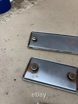 1968 Ford Galaxie Ltd Country Squire Dashboard Woodgrain Trim Set Lower Chrome