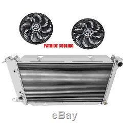 1972-1976 Ford Country Squire Aluminum 3 Row CHAMPION Radiator & 14 Dual Fans