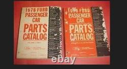 1976 Ford Country Squire Wagon Parts Catalog Manual Set Text & Illustrations