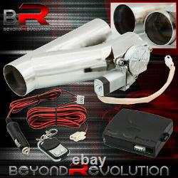 2.5'' Electric Exhaust Catback Downpipe Cutout E-Cut Out Valve System +Control