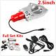 2.5 Inch Electric Exhaust Muffler Valve Cutout System Dump Wireless Remote Red