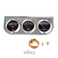 2 inch Voltmeter+Water Temp +Oil Pressure Auto Gauge Meter 3in1 Triple Gauge Kit