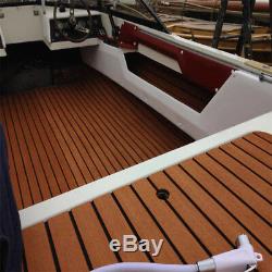 21.7X94 EVA Foam Teak Sheet Marine Flooring Boat Car Decking Self-Adhesive Pad