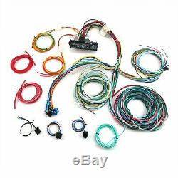 21 Circuit Wiring Harness for CHEVY Mopar FORD Hotrod UNIVERSAL Extra long Wires