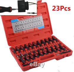 23pcs Crimp Terminal Removal Pin Tools Car Wire Connector Puller Extractor Kit