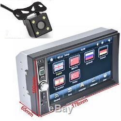 2DIN 6.6Double Car DVD Player Bluetooth MP3/MP4/Audio/Video/USB Rearview+Camera