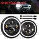 2pcs 7 Inch 100w Round Led Headlight Hi/lo Drl Beam For Ford Mustang 1965-1978