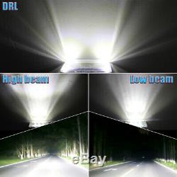 2pcs 4X6'' DOT 180W LED Headlight Light Bulb Hi/Lo Beam Headlamp DRL Truck SUV