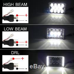 2pcs 4X6'' DOT 180W LED Headlight Light Bulb Hi/Lo Beam Headlamp DRL Truck SUV