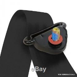 2x Universal 3 Point Retractable Auto Car Seat Belt Lap Shoulder Adjustable U. S
