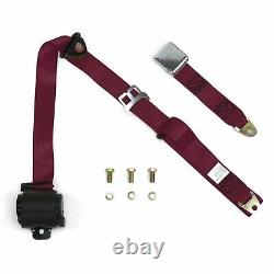 3 Point Retractable Burgundy Seat Belt (1 Belt) scta cal customs ltr classic bbc