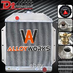 3 Row Aluminum Radiator For 1949-1953 Ford Country Squire Sedan Chevy Engine