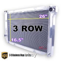 3 Row Aluminum Radiator for 1971-1973 Ford Mustang Fairlane Torino LTD Cougar V8