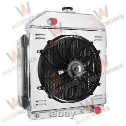 3 Row Radiator Shroud Fan For 1949-1953 51 Ford Country Squire Sedan Consul CAR